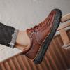 Men's Outdoor Casual Leather Shoes Retro Style Male Sneakers Adult Non-Slip Casual Desert Hiking Footwear Treking Shoes Trainers