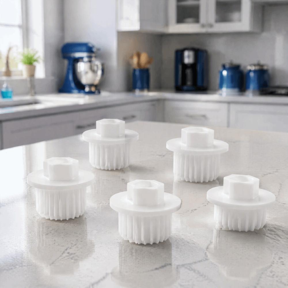 5PCS White Meat Grinder Gear Mincer Gear Replacement for Zelmer A861203, 86.1203 For Home Use