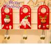 Christmas Decorations Wooden Door Handle Pendant Santa Claus Snowman Festival Cute Decorations Goodly Home Party Supplies 2025