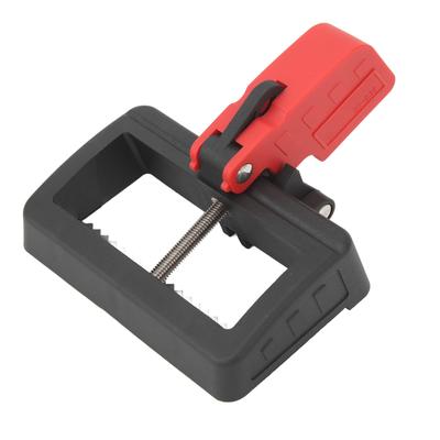Circuit Breaker Lockout Device Miniature Modified Nylon Safety Single Pole Clamp Lockout Red