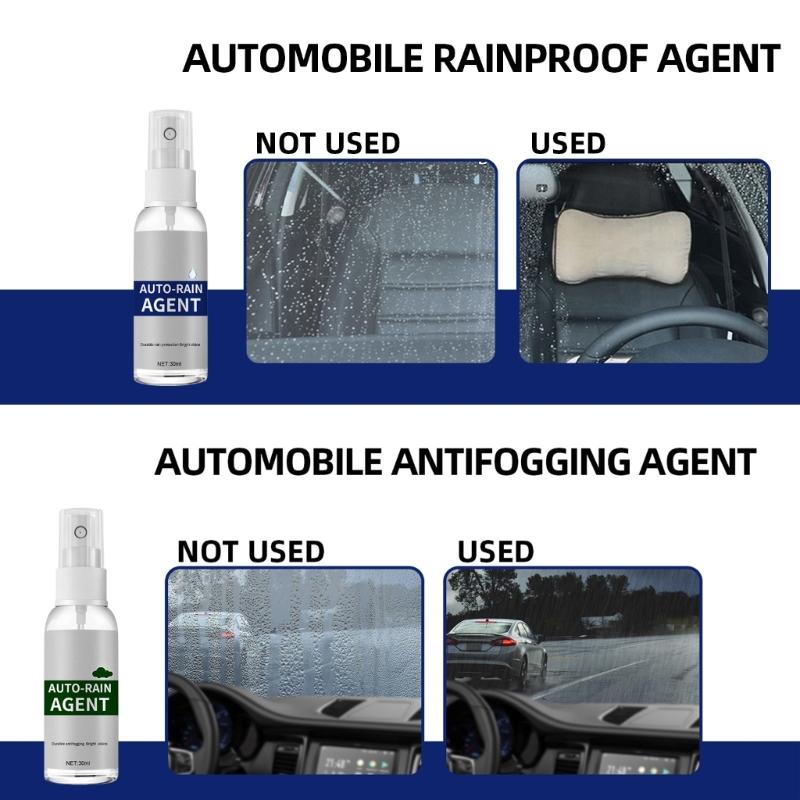 30ml Portable Car Rain Repellents Water Repellents Coating Enhances Visibility in Rainy Night Conditions for Safe Driving
