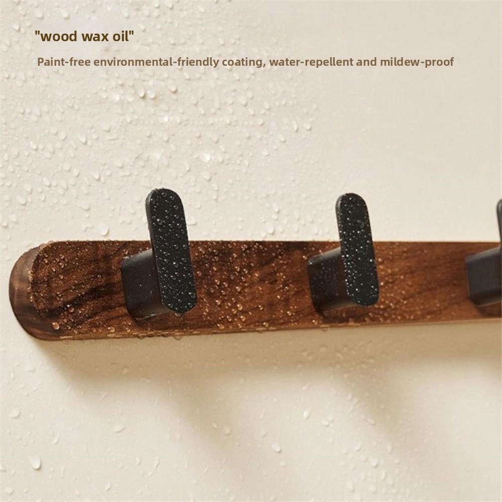 Multi-Purpose Wooden Hanger Hook Waterproof Wall Hook Modern Design Door Hooks  Bedroom