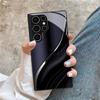 Minimalistisk strømlinet design glas telefoncover til Samsung Galaxy S26 S25 S24 S23 S22 S21 S20 fe/plus/ultra fingeraftryksafvisende