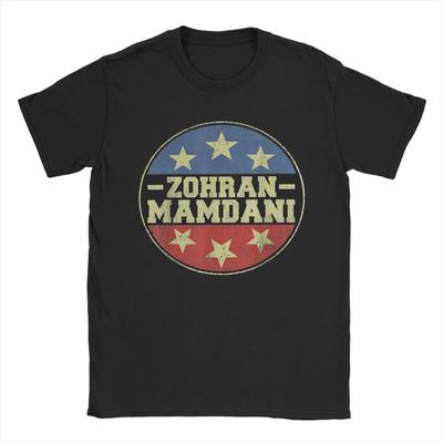 Zohran Mamdani Koszulka Lato Koszulki Hip Hop Para Bawełna Okrągły Dekolt Plus Size 5XL Odzież Krótki Rękaw Street Style T-shirt