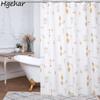 Household Waterproof Shower Curtain Bathroom Bathing Cover Mildew-proof Bath Curtains with Hook Portable Partition Screen Simple