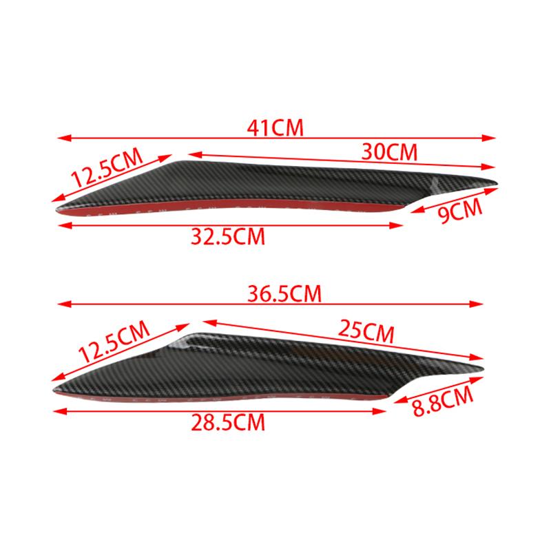 Spoiler universal pentru bara de protecție față pentru motocicletă, separator de aripi, kit lateral de ornamente Canards Valence Chin pentru motocicleta Yamaha și