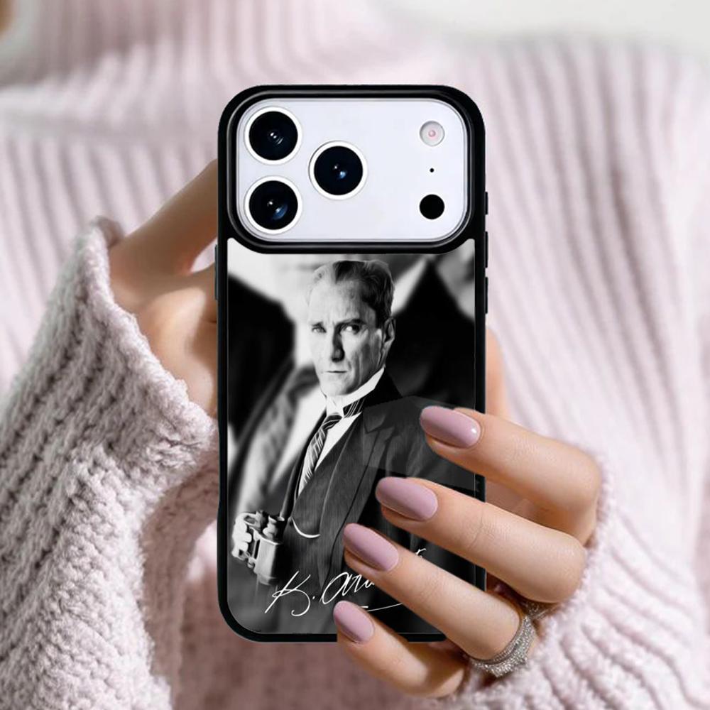 Mustafa Kemal Ataturk Unterschrift Handyhülle Für Apple iPhone 17 Air 16E 15 14 Plus 13 12 11 Pro Max Mini Funda Abdeckung