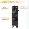 uxcell Front Right Driver Side Power Window Switch Window Control Switch for Nissan Tiida 2006-2010 Black