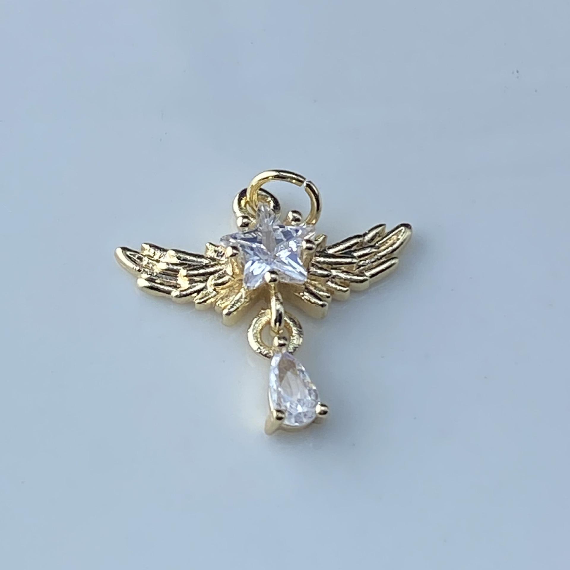 

DIY Handmade Angel Wings & Star Pendant Bracelet Kit with Color-Preserving Beads