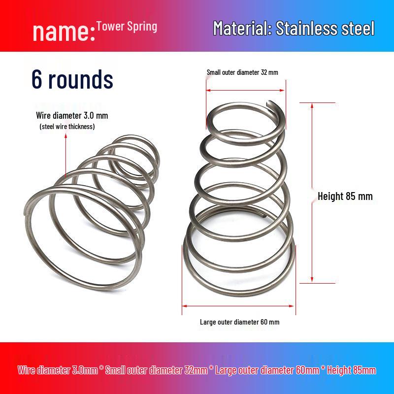 Stainless Steel Pagoda-Shaped Trapezoidal Compression Spring for Battery