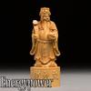 EnergyPower Wooden God of Wealth Feng Shui Good Business and Career Perfect for and Protects Against Evil and Increases Chinese Natural Boxwood