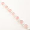 Natural Pink Cat's Eye Gemstone 925 Sterling Silver Jewelry Handmade Bracelet 9" RB-7-21