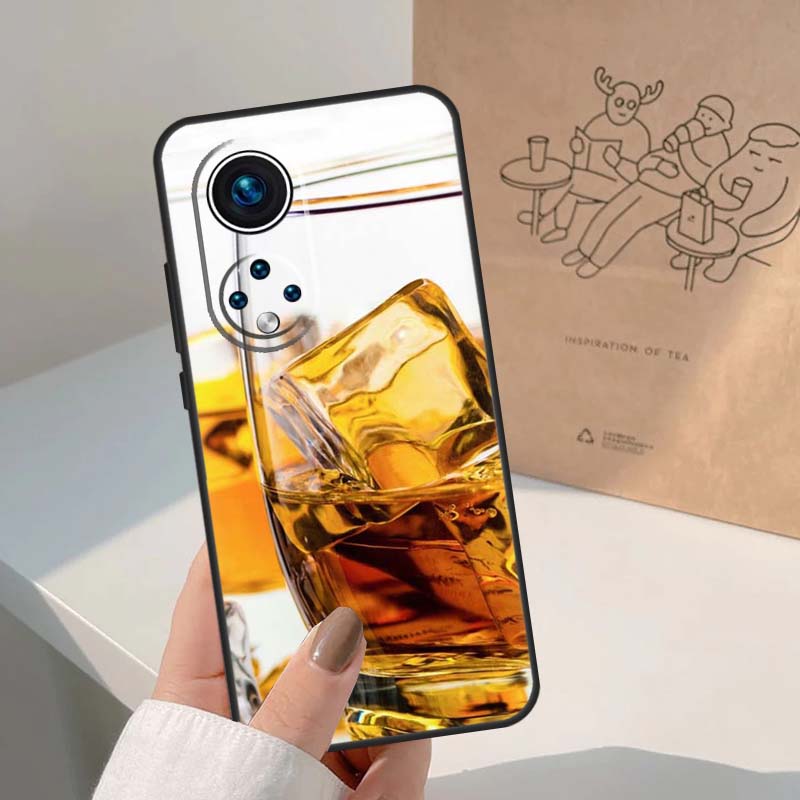 Cigar Whiskey Ice Drink For Honor Magic 7 Lite 5 6 8 Pro Case For Honor 400 200 90 70 50 X8c X8b X9a X9b X9c X9d Win