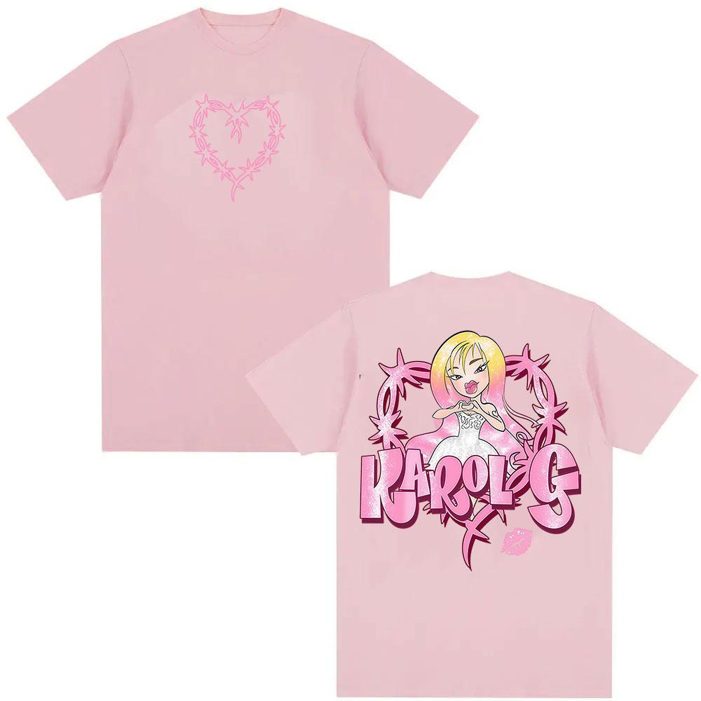 Karol G Album 2025 Graphic TShirt Men Women Kawaii Clothing Short Sleeve Tshirts Retro High Quality Fashion T Shirt Streetwear