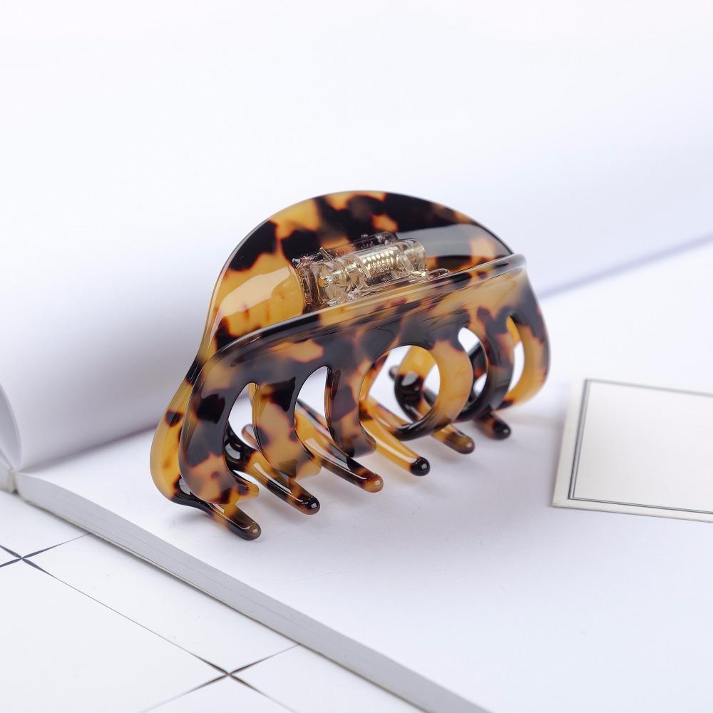 Clipsuri Mari de Păr Lungi de 8cm Culoare Carapace de Broască Țestoasă Accesorii de Păr de Modă Articole de Purtat pe Cap Agrafă de Păr Acetat pentru Adult