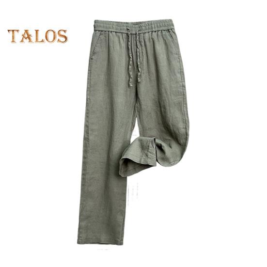 

Мужские льняные брюки свободного покроя, прямые брюки с завязками на шнурке, широкие брюки для гольфа, летняя одежда для отпуска, путешествий, работы, повседневной жизни M серый