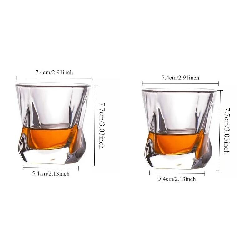 2pcs European Cocktail Cup Crystal Wine Glass Party Bar Creative Thickened Foreign Wine Glass Transparent Juice Beverage Cups 2pcs
