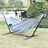 Double Hammock with Stand Included 450lb Capacity Steel Stand, Premium Carry Bag Included and Two Anti Roll Balance Beam
