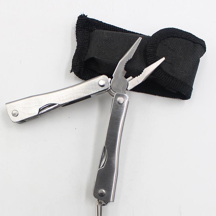 Outdoor Multi-Functional Stainless Steel Folding Pliers - Mini Tool for Sanding