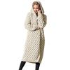 Women Winter Coats Wool Cardigan Solid  Jacket Sweater Long Loose Thick Coat