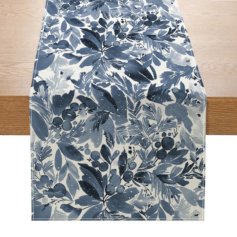 

Різдвяні квіти. Настільний прапор. Льняний принт. Кухонний стіл. Прикраса входу. Невелика скатертина. Скатертина. 33cmx180cm ZQ030-1