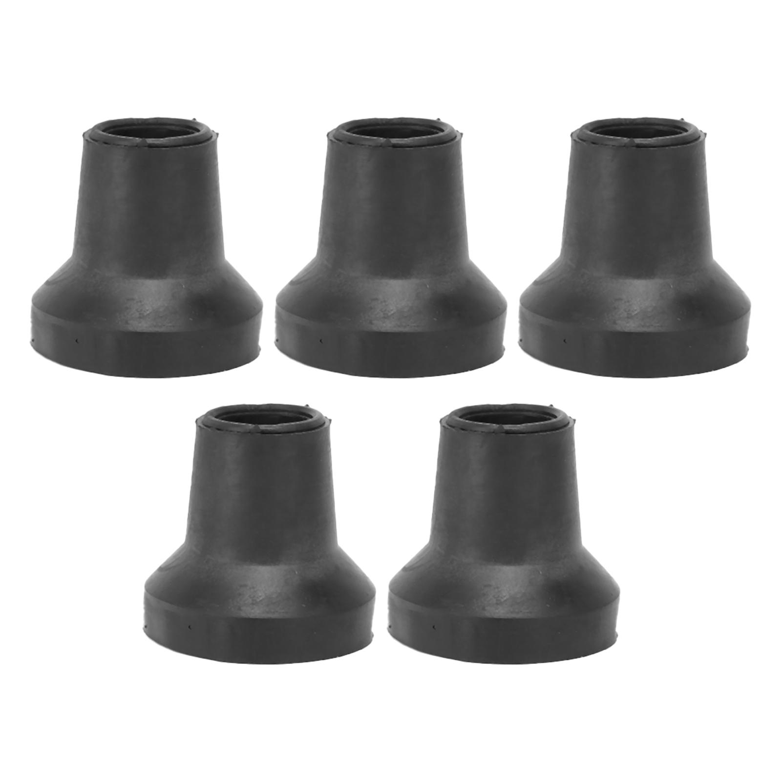 

5Pcs Crutch Tips 14mm Natural Rubber Anti Skid Good Grip Nonslip Safe Wear Resistant Durable Rubber Cane Tips