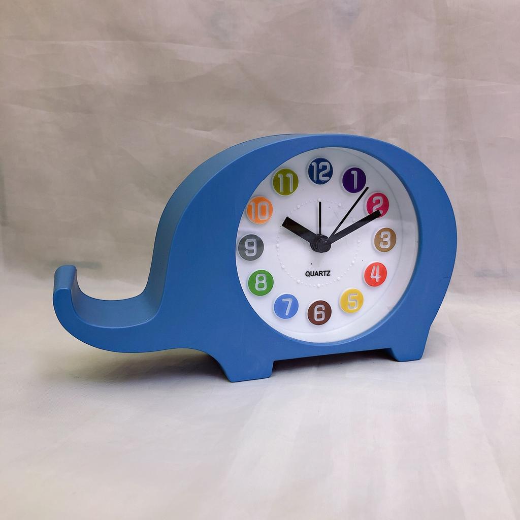 Korean Cute and Creative Elephant Animal Shape Small Alarm Clock Daily Necessities