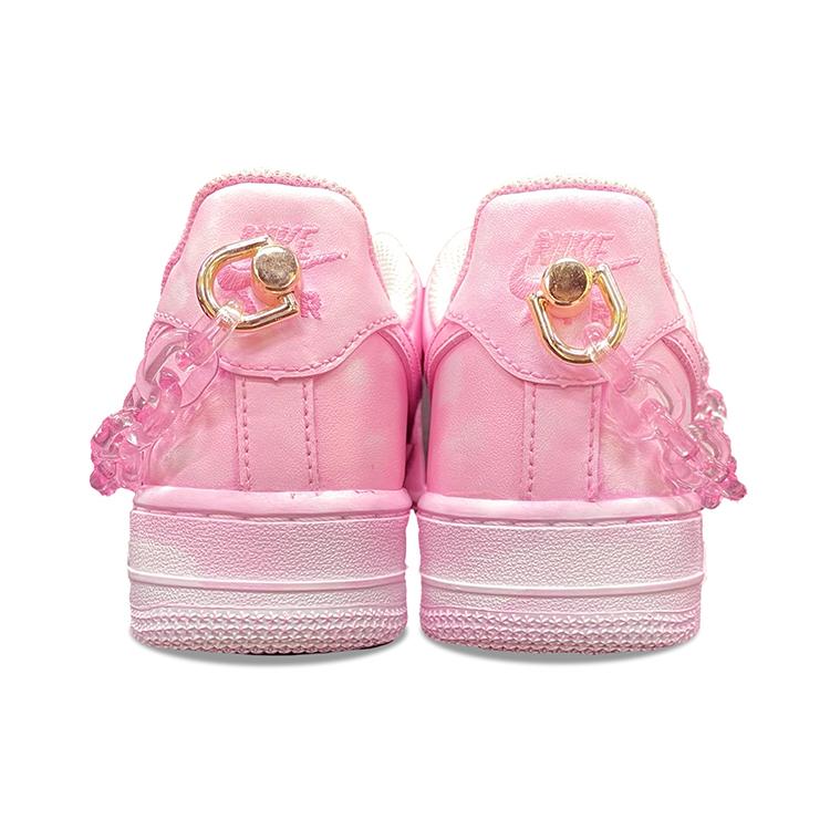 Nike Air Force 1 Coverage Low-Top Skateboard-Schuhe Herren Rosa 315122-111(TeamE-)