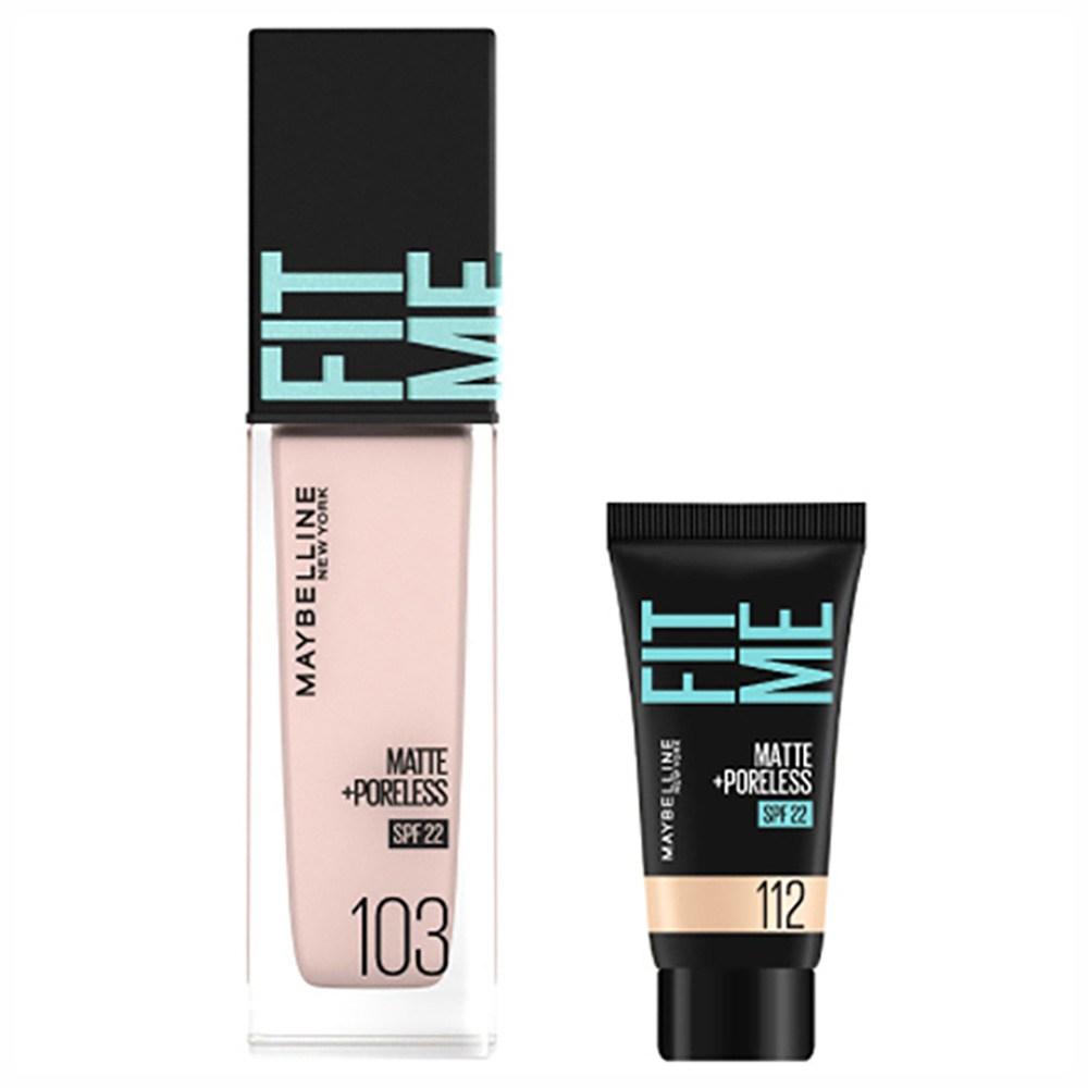 

Maybelline Fit Me Foundation Leno 30 мл + Mini Foundation 5 мл Набор, 103 пары, 112 Natural Ivory (мини-фундамент), 1 комплект