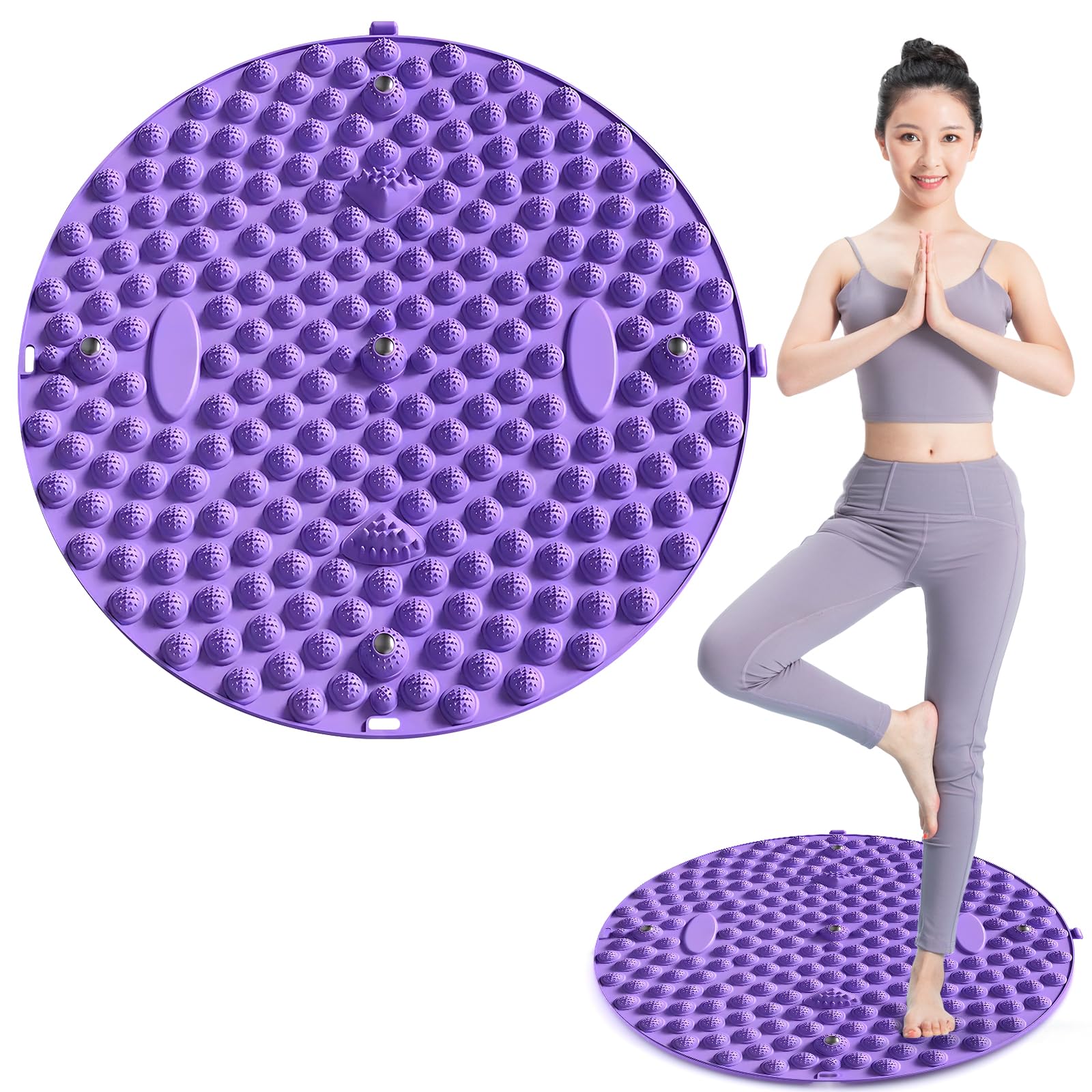 

Саеда Рефлексология стоп Шиацу Массажер для ног Эргономичный Шиацу для ног Магнитный для ног Шаговый Усталость Для и Деловых поездок Коврик, Доска, 35 см, Коврик, фиолетовый