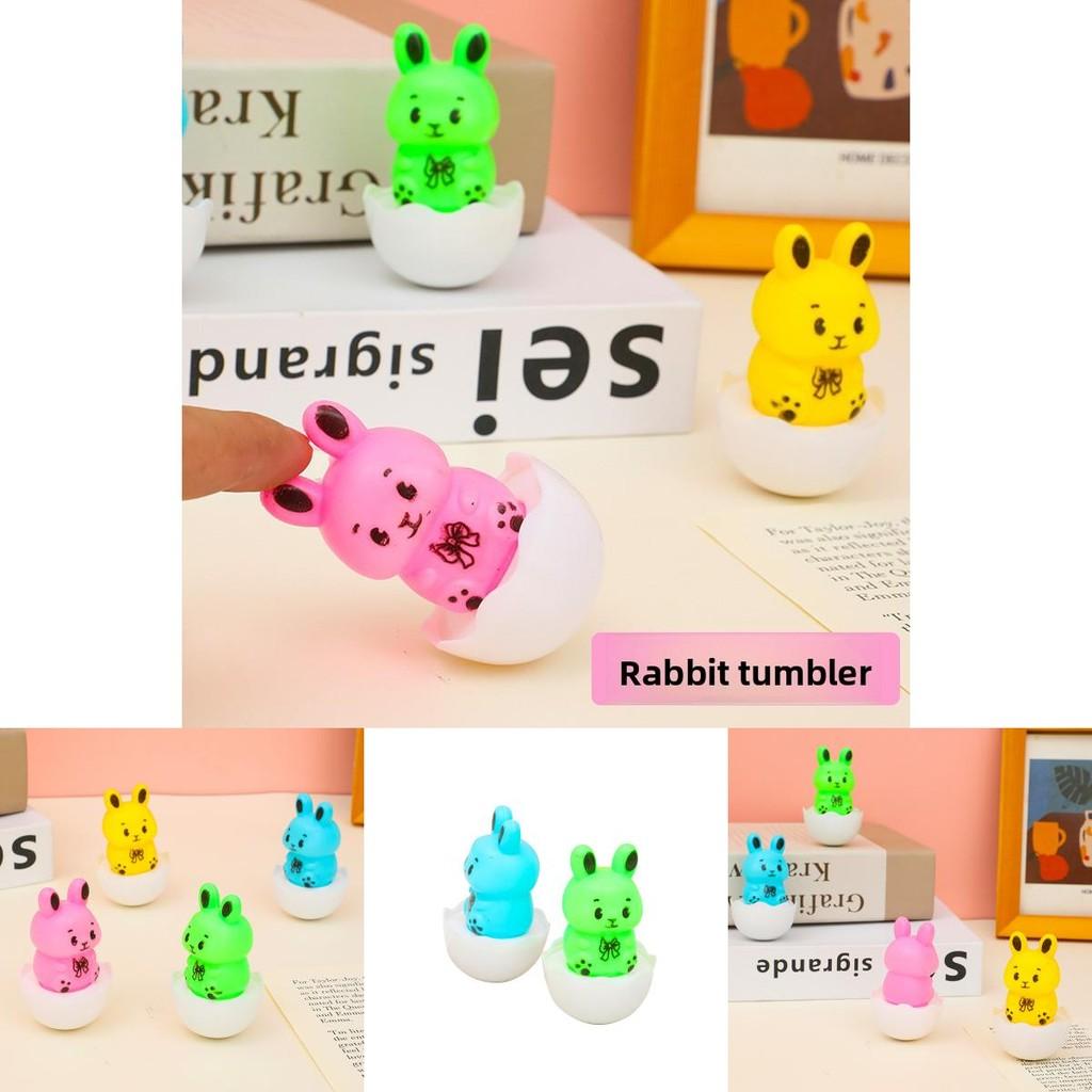 Rabbit Tumbler Toy For Kids With Plastic Resin Material And Educational Benefits