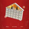24 Days Countdown Christmas Advent Calendar Refillable Wood Christmas Calendar