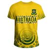 Australia's National Emblem Pattern 3D Digital Printing Cross-border New Men's Casual Short-sleeved T-shirt Factory Direct Sales