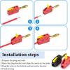 4mm Quick Wire Connect Gold-plated Copper Banana Connectors Plugs Audio Copper Speakers Amplifier 32A 4mm Solderless Banana Plug