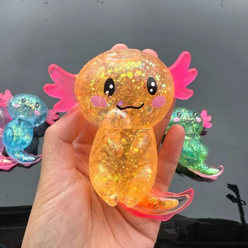 Barevná Salamandra Maltózové Fidget Hračky Mačkací Maltózový Cukr Pružný Axolotl Zábavné Stlačení Narozeninové Potřeby Proti Úzkosti Dárek