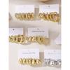 Water Drop Hoop Earrings Accessible Luxury Fancy Earrings Female Earclip Earrings 2024 New Arrival Simple Bracelet Fashion Gold Earrings