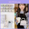 Embroidered Lace Pearl Chain Childrens Crossbody Bag Suitable Daily For