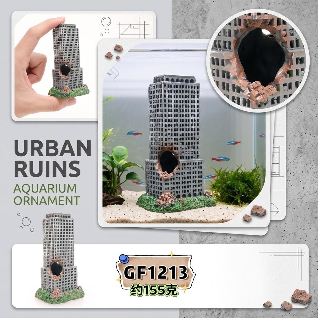 Building Ruins Aquarium Decoration Ornament for