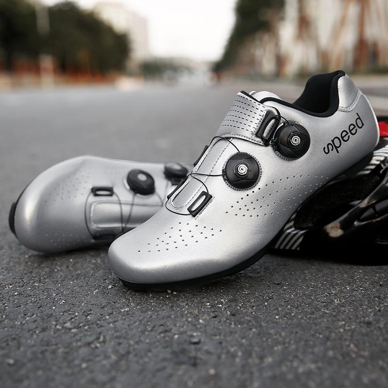 

QX2005 Cycling Shoes With Mountain Lock Highway Rotating Button Men s Women s Low Top Plus Size 43