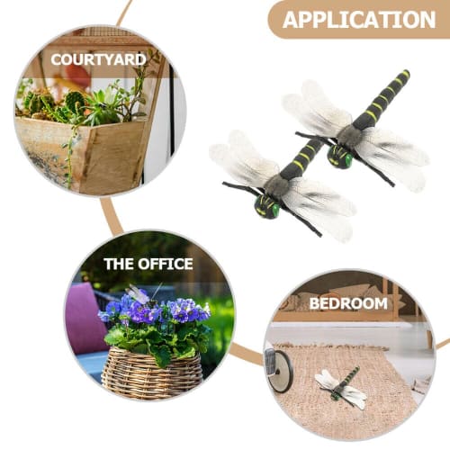 5 Simulationslibellen, Realistische Libellenfiguren, Realistische Libellenspielzeuge, Libellenzubehör, PVC-Libellenmodelle, Mini-Libellenfigur Ar