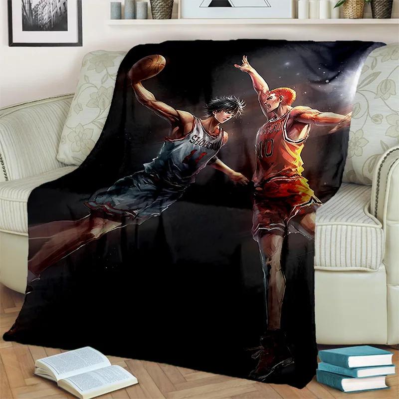 Basketball Anime Slam Dunk Cartoon Blanket,Soft Throw Blanket for Home Bedroom Bed Sofa Picnic Travel Office Cover Blanket Kids