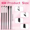 5 Pcs Eyeliner Brushes for Precision Makeup Application Fine Angled Makeup Brushes Ultra Thin Slanted Flat Angle Eye Cosmetic Brush Concealer Brush