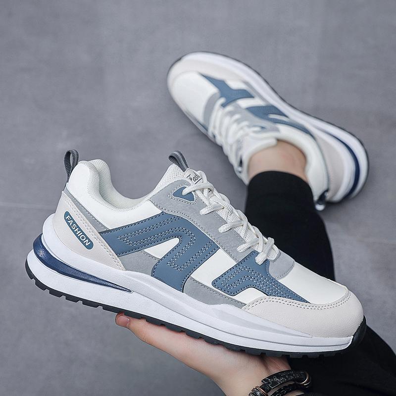 Velká velikost 47 Pánské tenisky Pohodlné běžecké boty Kůže Lehké Venkovní Protiskluzové Sportovní Atletické Tréninkové boty