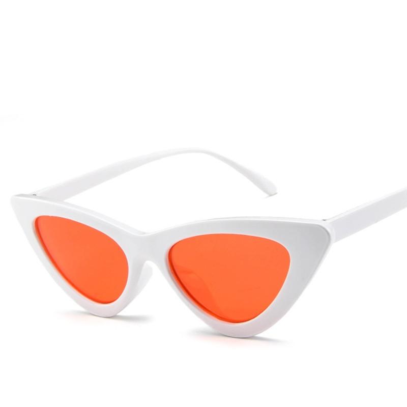 Stylishy Cat-Eye Sunglasses Women Classic Personalized Sunshade Classic Style Stylish Black Red Small Frame Triangle Female Gafas De Sol