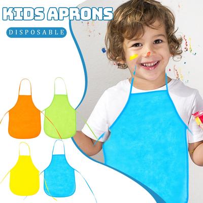 Einweg Vlies Kinder Schürze Kindergarten Mal Lätzchen Hot Pot Catering Schürze