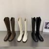 But knee boots autumn and winter new Martin boots high boots knight boots long boots women's long boots look thin and thin legs