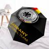 Muster des Deutschen Fußball-Bundes, automatischer Regenschirm, tragbares und faltbares Design, 8 Speichen, ein Weihnachts- oder Geburtstagsgeschenk.