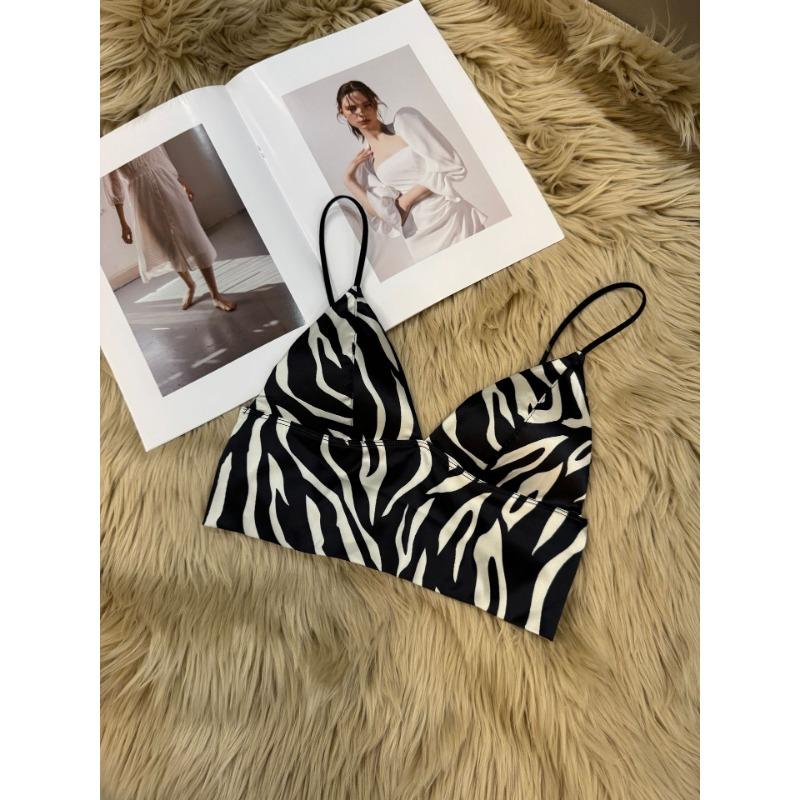 Women's Thin Sexy Triangle Cup No Underwire Smooth Shoulder Vest Type Underwear