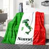 Customiz Name Personality Italy Map Blanket Soft &Warm Sofa Office Bed Travel Lunch Break Blanket, Gift Suitable All Seasons