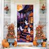 Halloween Pattern Stretch Carpet Fabric Door Cover - Easy Installation